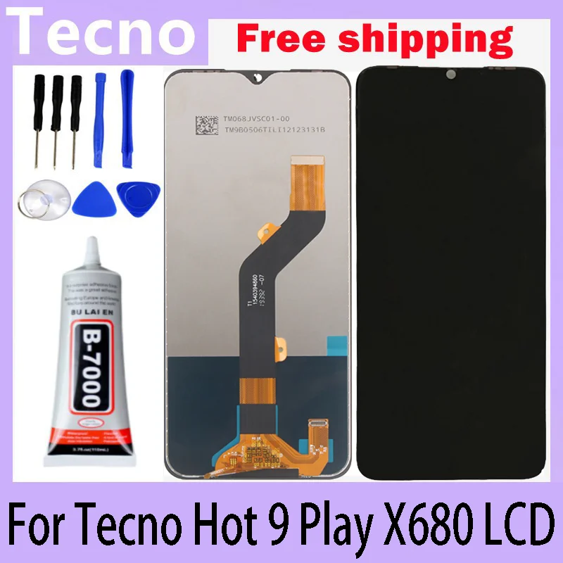 Tecno Infinix Hot 9 Play X680  LCD ÷ ġ ũ  Ÿ ü, 6.82 ġ LCD, ǰ